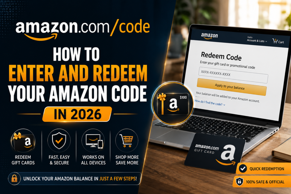 Amazon.com/Code: How to Enter and Redeem Your Amazon Code in 2026