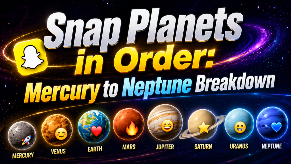 Snap Planets in Order: Mercury to Neptune Breakdown
